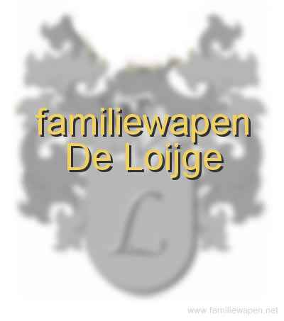 familiewapen De Loijge