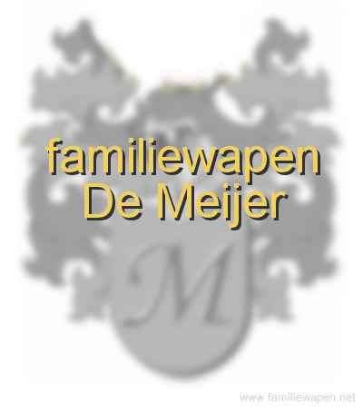 familiewapen De Meijer