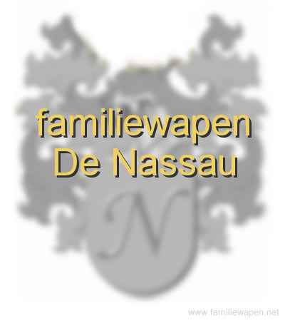 familiewapen De Nassau