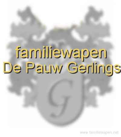 familiewapen De Pauw Gerlings