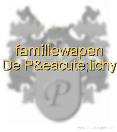 familiewapen De Pélichy