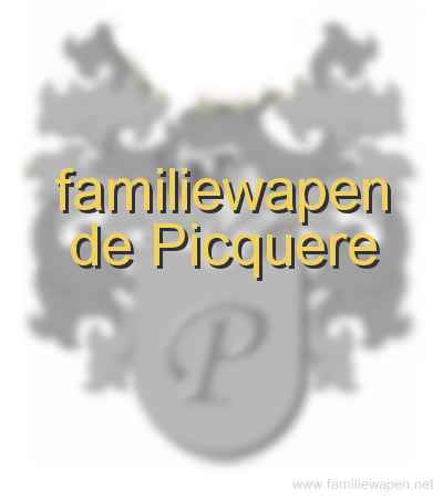 familiewapen de Picquere