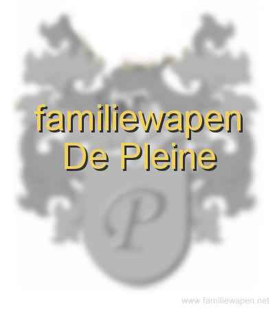 familiewapen De Pleine