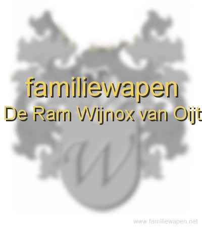 familiewapen De Ram Wijnox van Oijt