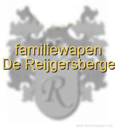 familiewapen De Reijgersberge