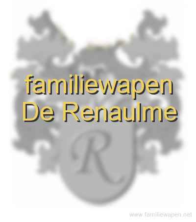 familiewapen De Renaulme