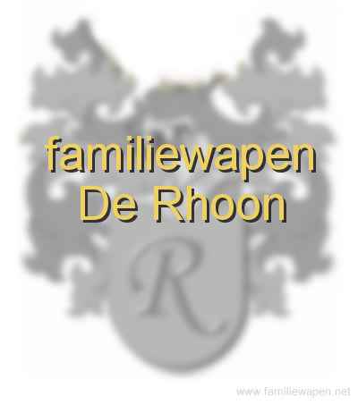 familiewapen De Rhoon