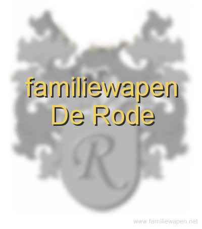 familiewapen De Rode