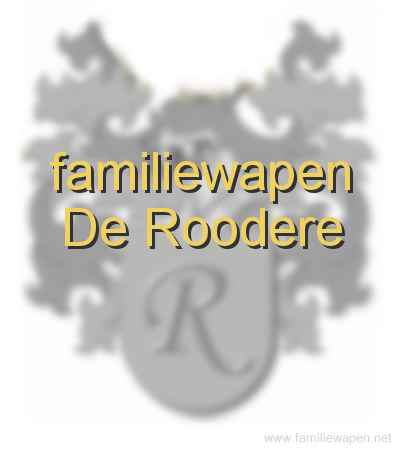 familiewapen De Roodere