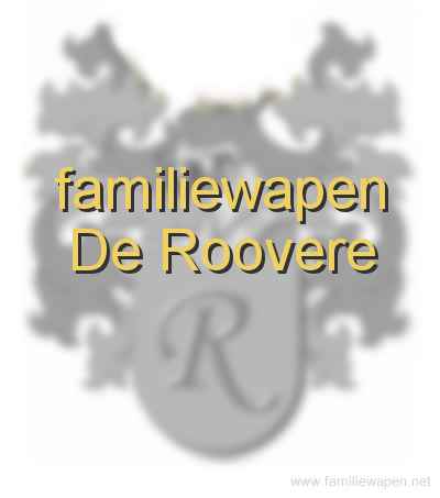 familiewapen De Roovere