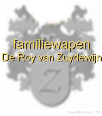 familiewapen De Roy van Zuydewijn