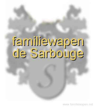 familiewapen de Sarbouge