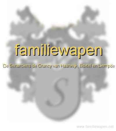 familiewapen De Senarclens de Grancy van Haanwijk, Boxtel en Liempde