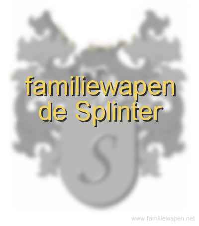 familiewapen de Splinter