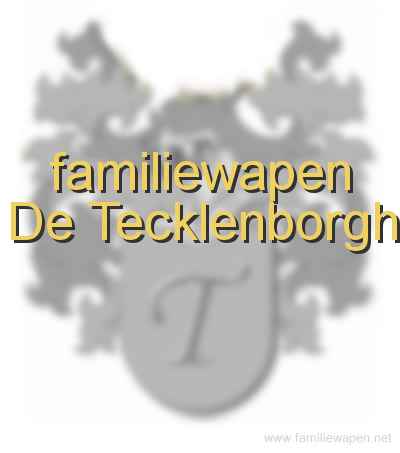 familiewapen De Tecklenborgh