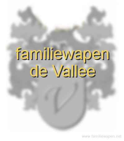 familiewapen De Vallée