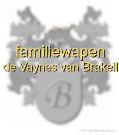 familiewapen de Vaynes van Brakell