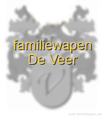 familiewapen De Veer