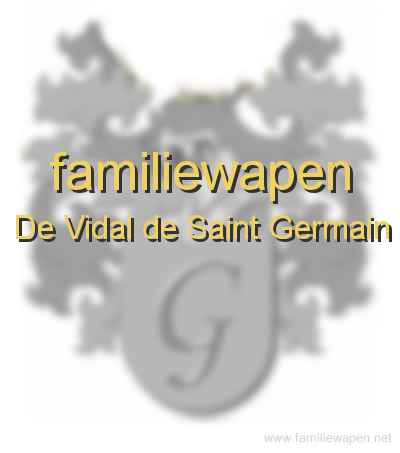 familiewapen De Vidal de Saint Germain