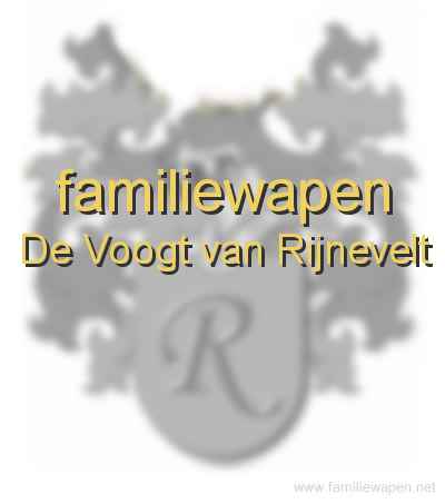 familiewapen De Voogt van Rijnevelt