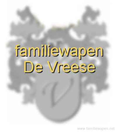 familiewapen De Vreese