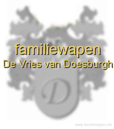 familiewapen De Vries van Doesburgh