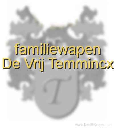 familiewapen De Vrij Temmincx