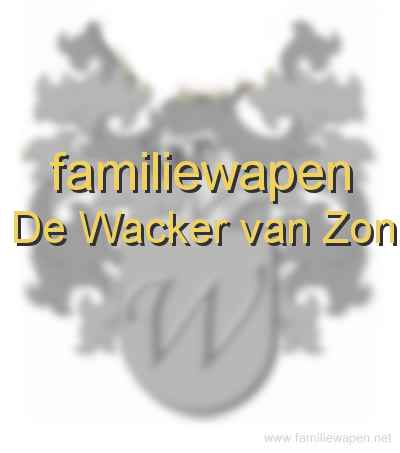 familiewapen De Wacker van Zon