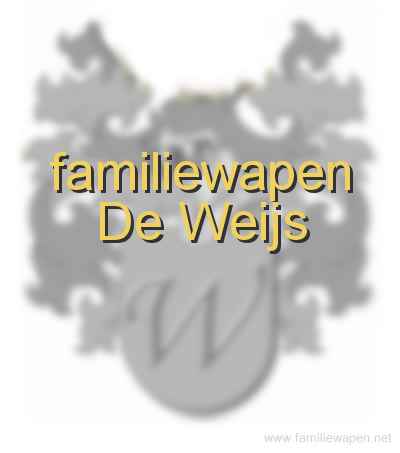 familiewapen De Weijs