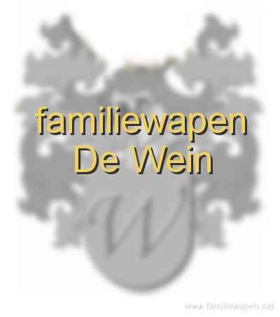 familiewapen De Wein