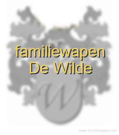 familiewapen De Wilde