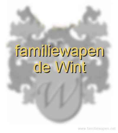 familiewapen de Wint