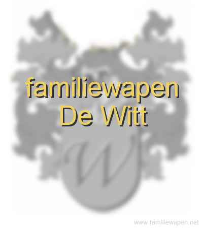 familiewapen De Witt