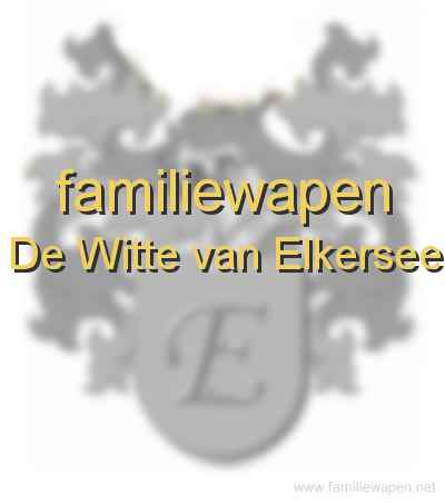 familiewapen De Witte van Elkersee