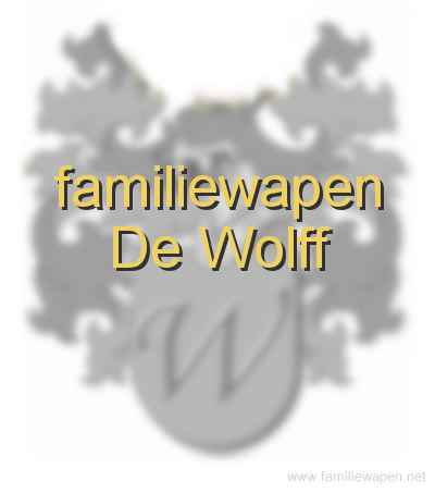 familiewapen De Wolff