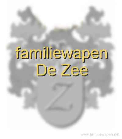 familiewapen De Zee