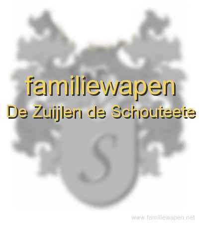 familiewapen De Zuijlen de Schouteete