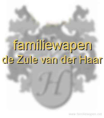 familiewapen de Zule van der Haar