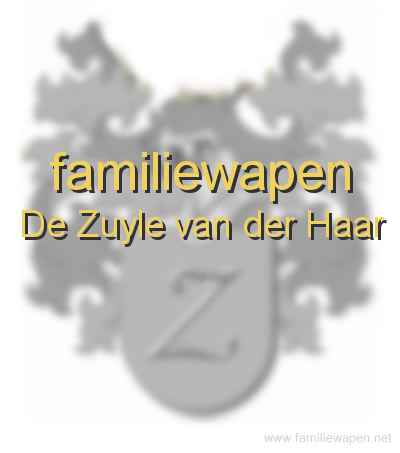 familiewapen De Zuyle van der Haar