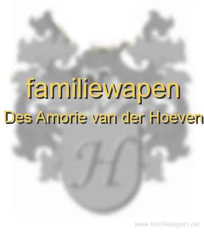 familiewapen Des Amorie van der Hoeven