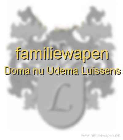 familiewapen Doma nu Udema Luissens