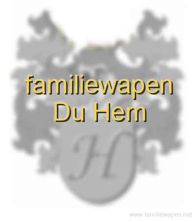 familiewapen Du Hem