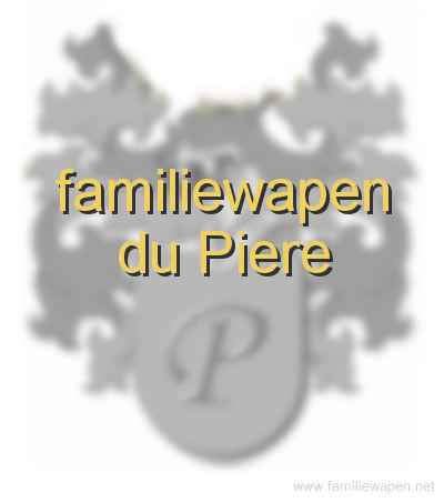 familiewapen du Piere