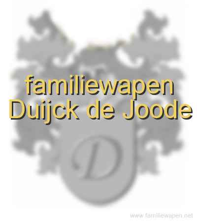 familiewapen Duijck de Joode