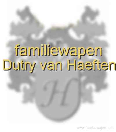 familiewapen Dutry van Haeften