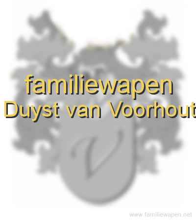 familiewapen Duyst van Voorhout