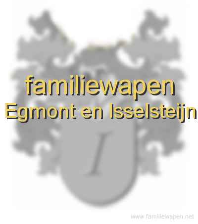 familiewapen Egmont en Isselsteijn