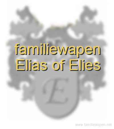 familiewapen Elias of Elies