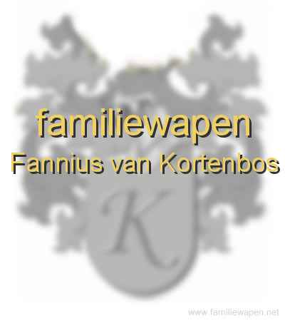 familiewapen Fannius van Kortenbos