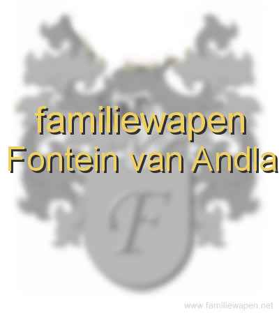 familiewapen Fontein van Andla